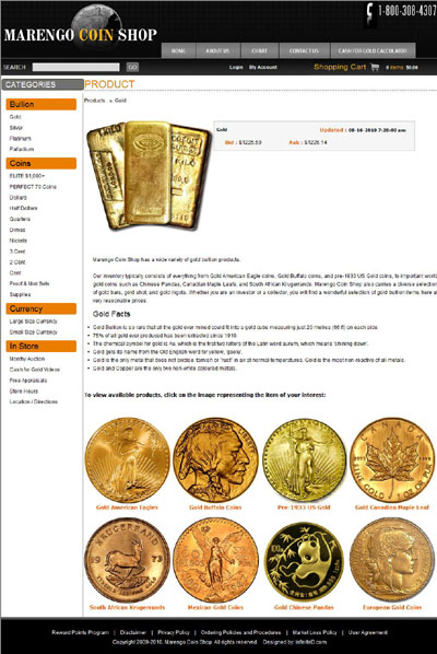 Marengo Coins of Marengo Illinois Gold Bullion Page